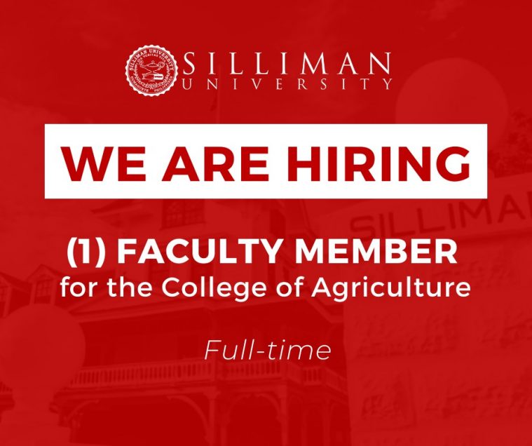 ϲעƽ̨ is hiring one (1) Full-time faculty member for the College of Agriculture